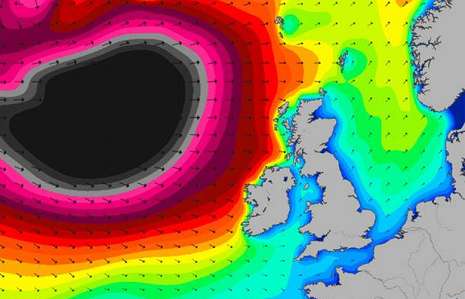 UK weather: `Weather bomb` hitting country with 80mph winds and 40ft waves
